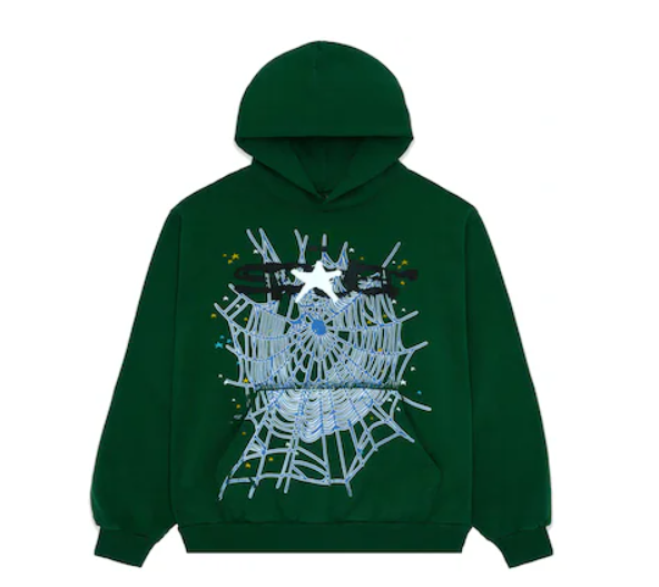 Sp5der Hunter Green Hoodie SS23