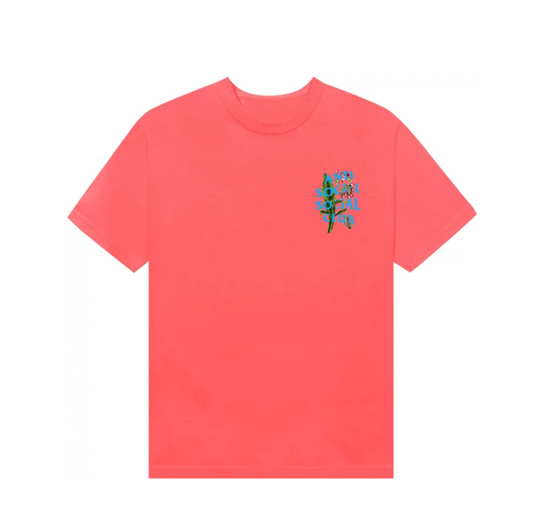 Anti Social Social Club Fiddle Neck Tee "Candy PINK"